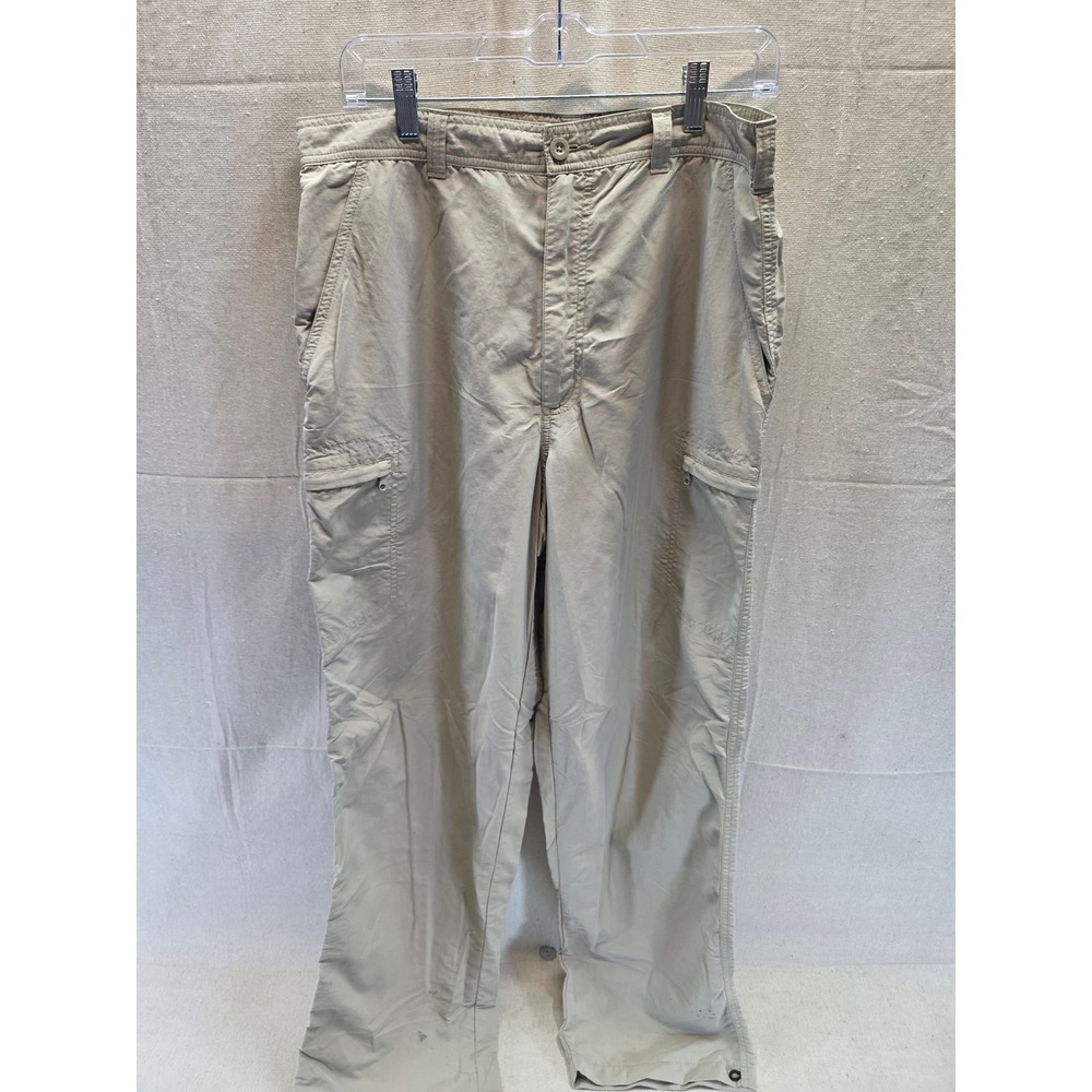 Royal Robbins Mens Tan Cargo Hiking Pants Straight Leg Khaki Size 37x31